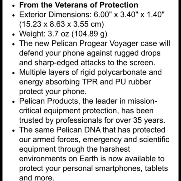 Pelican Progear VOYAGER Black Samsung Alpha Oracle - Picture 11 of 12